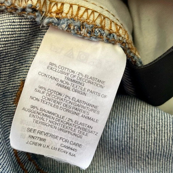 Madewell The High-Rise Slim Crop Boyiean: Knee-Rip Edition blue size 25 - Picture 15 of 16